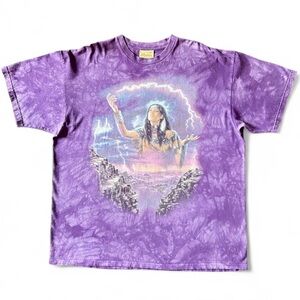 90s The Mountain Native Tie-Dye Graphic Tee
Vintage 1998 Licensed 25.5x30 XXL